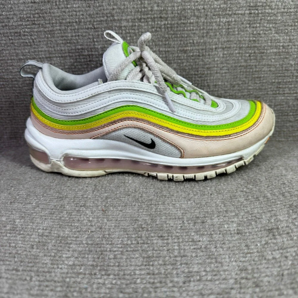Nike Air Max 97 Womens 7.5‎ White Green Pink FD0870-100 Sneakers